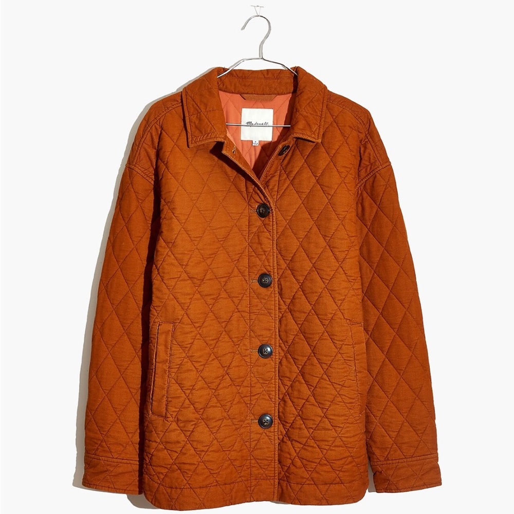 Madewell Quilted Corduroy Walton Shirt Jacket